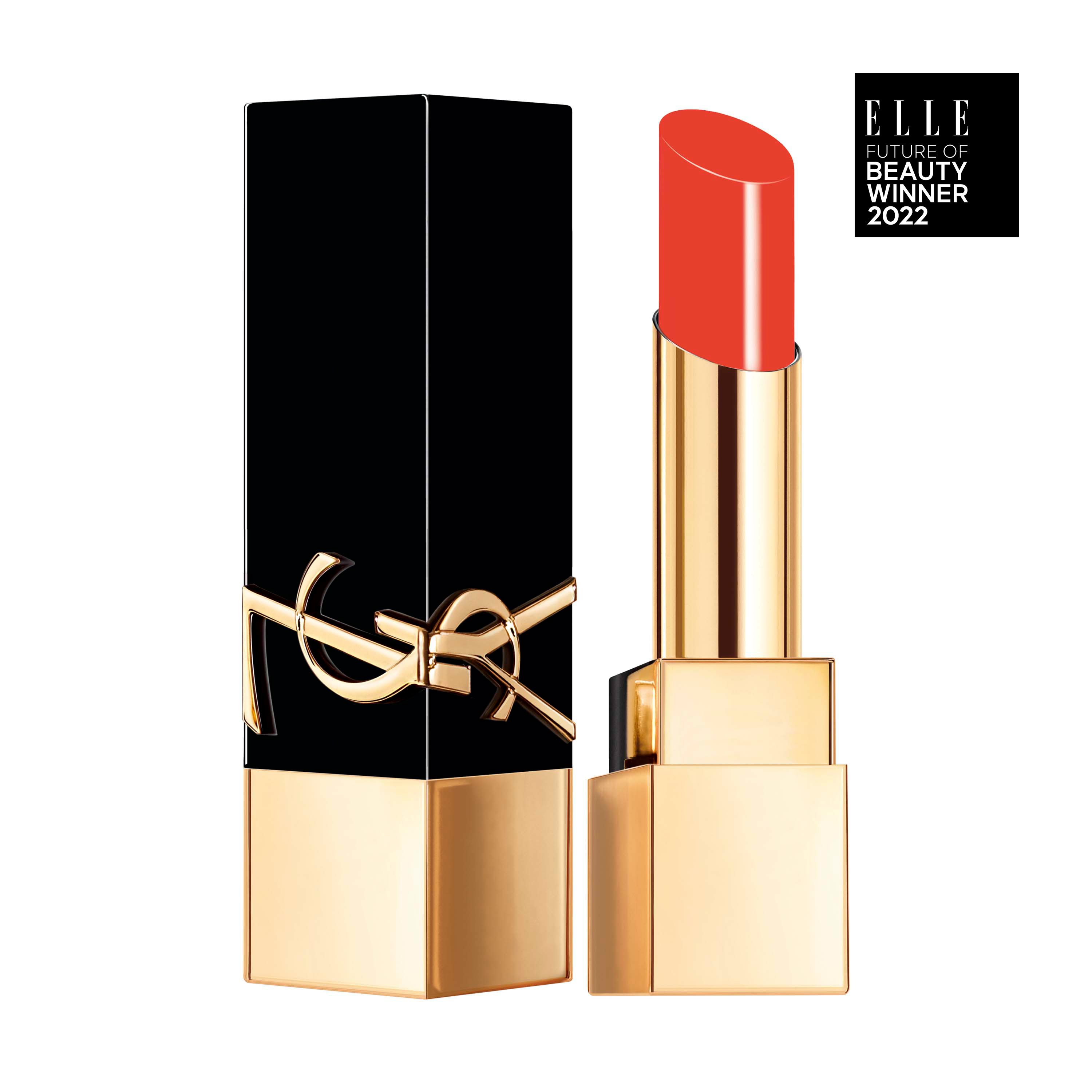 YSL Beauty The Bold High Pigment Lipstick Satin Lipstick Shade 7 - Unhibited Flame Personalized Gift 48$